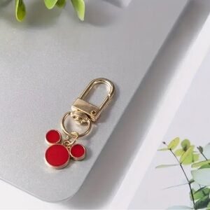 NWT ! Cute Cartoon Mouse Keychain Alloy Key Chain Ring Purse Bag Backpac…